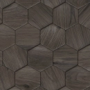 Küchenrückwand Hexagon Holz