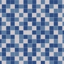 Küchenrückwand Folie Mosaik Karo Blau