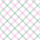 Küchenrückwand Aluverbund Shabby Tartan Mint Pink