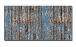 Spritzschutz Küche Hartschaumplatte Abgenutzte Holzbalken Blau